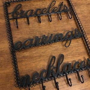 Jewelry holder for bracelets earrings necklaces